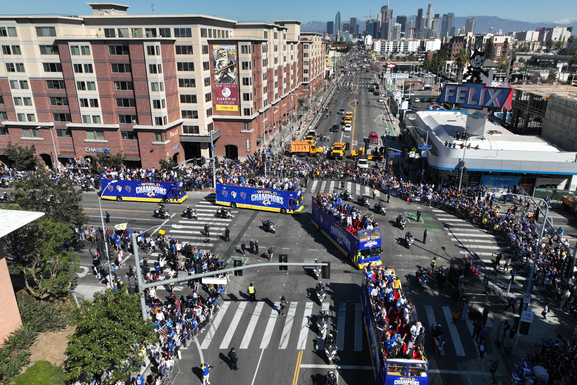 Rams Super Bowl parade in Los Angeles Los Angeles Times