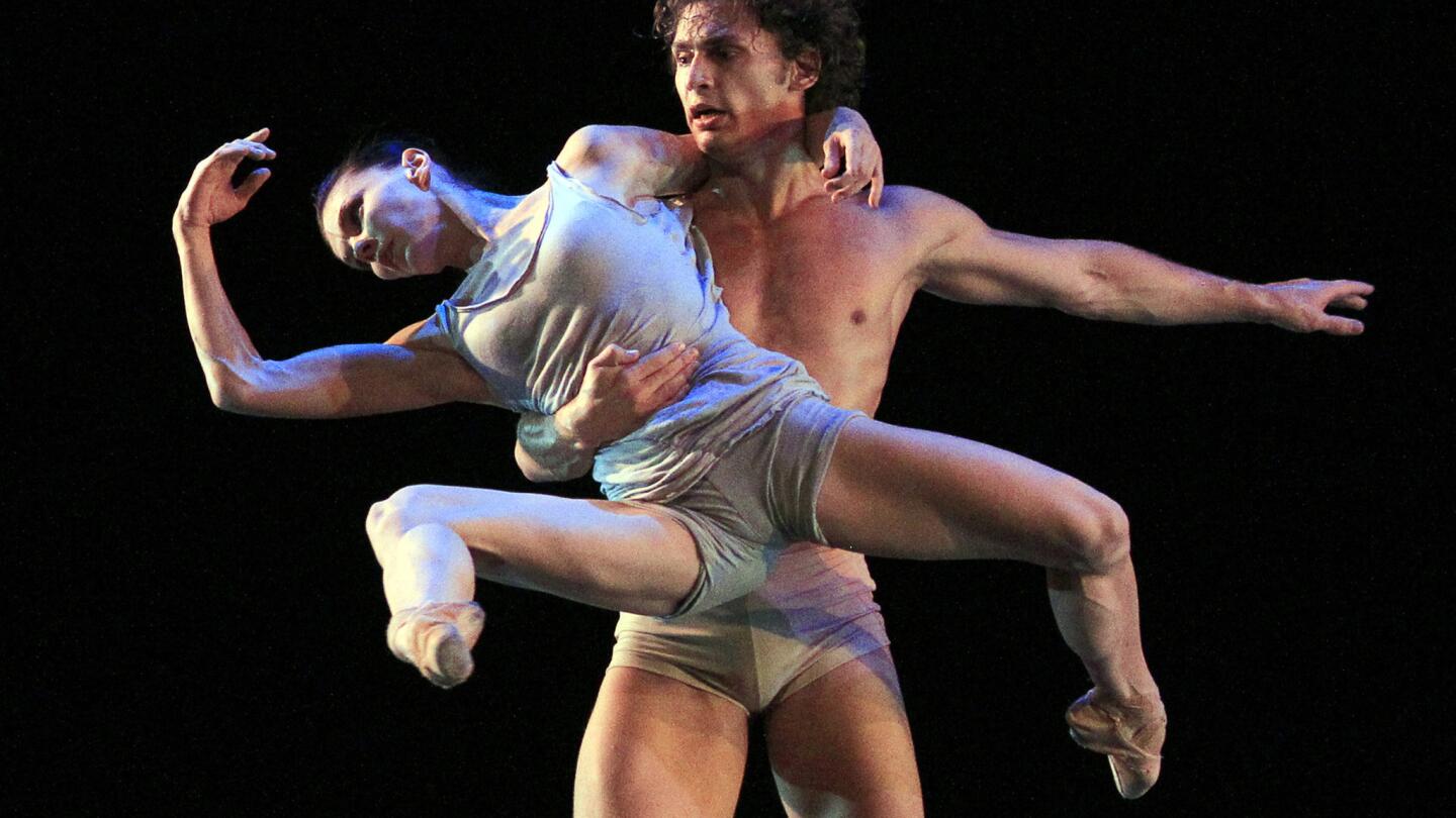 Former Bolshoi stars Natalia Osipova and Ivan Vasiliev perform works by such choreographers as Sidi Larbi Cherkaoui, Ohad Naharin and Arthur Pita at the Segerstrom Center for the Arts in Costa Mesa on July 25, 2014.