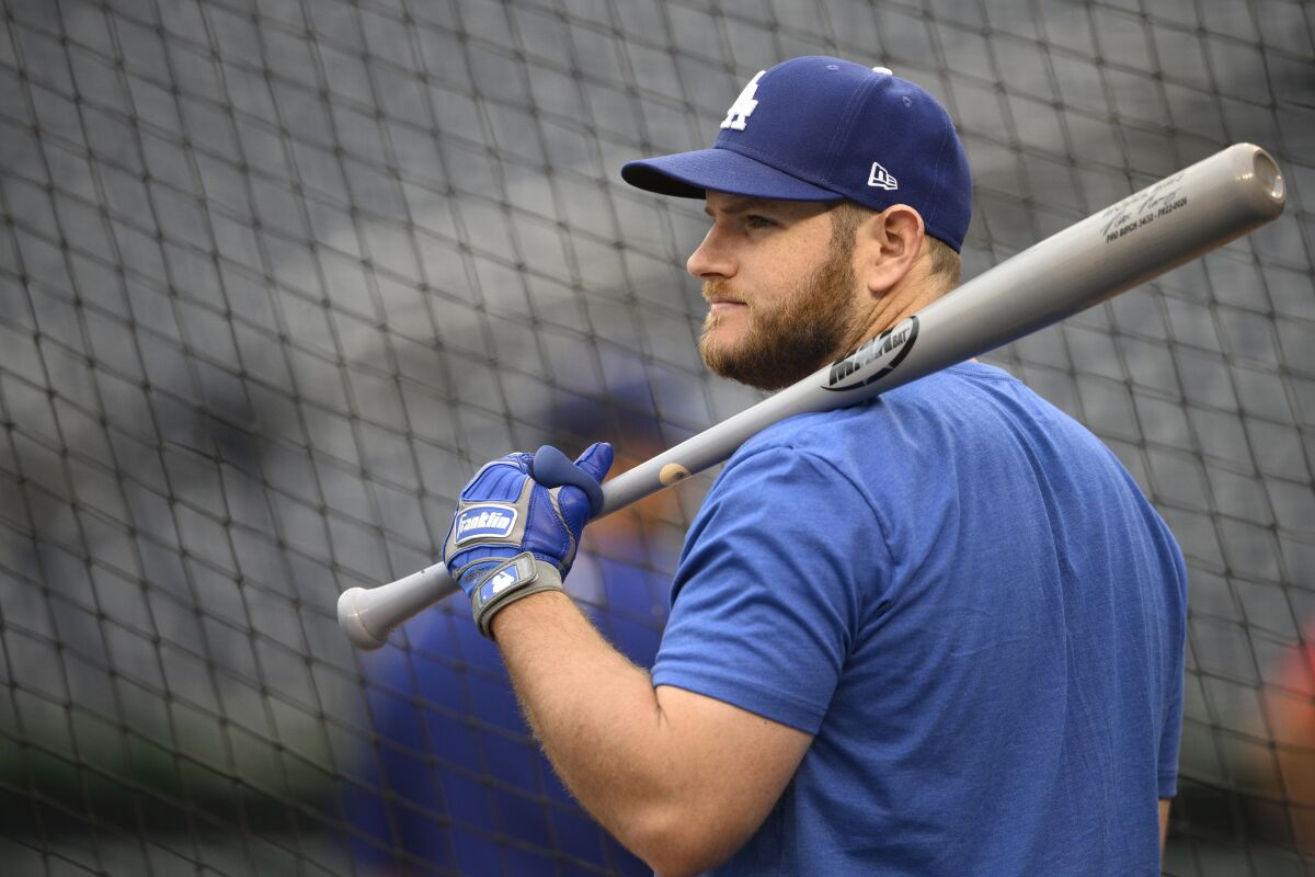 Max Muncy could rejoin the Dodgers as soon as Thursday. (AP Photo/Nick Wass)