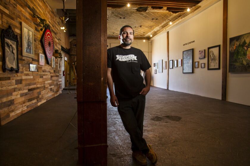 Chris Zertuche, owner of La Bodega Gallery and Studios in Barrio Logan, was previously part of the collective that ran the Spot Gallery on Main Street.