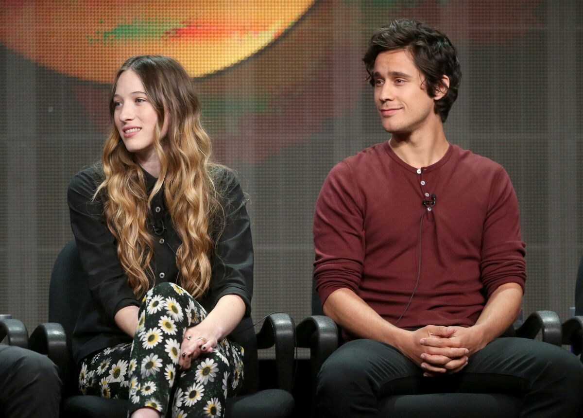 Sophie Lowe and Peter Gadiot, stars of ABC's upcoming "Once Upon a Time in Wonderland," talk about the show during a TCA panel discussion.