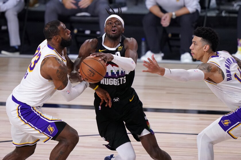 Recap Lakers Lose To Denver Nuggets In Game 3 Lead Series 2 1 Los Angeles Times