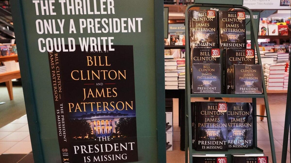 'The President is Missing' is co-authored by Bill Clinton and James Patterson.