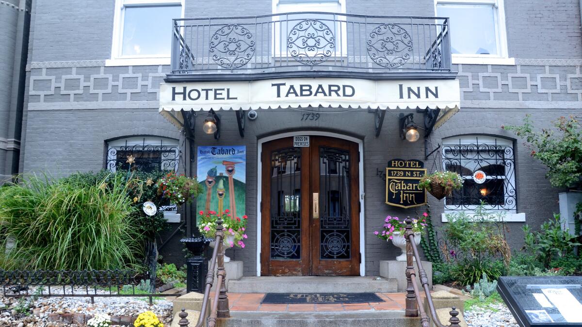 The Tabard Inn, a hotel and restaurant in Washington D.C.'s Dupont Circle neighborhood, dates to 1922.