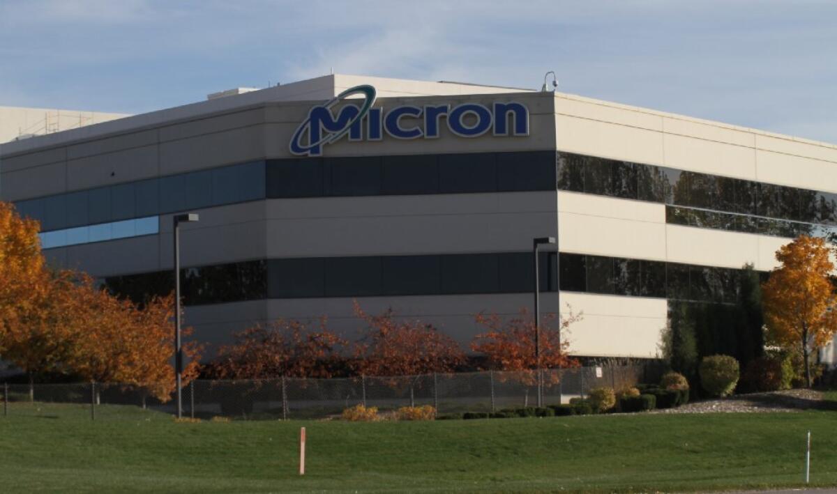 Micron Technology Inc.'s headquarters in Boise, Idaho. A state-owned Chinese company reportedly is eyeing a takeover of the chip maker.