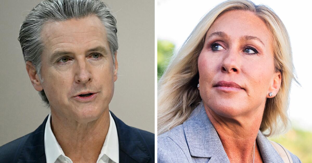 Column: Two politicians who impressed in 2025? Gavin Newsom and Marjorie Taylor Greene Column: Two politicians who impressed in 2025? Gavin Newsom and Marjorie Taylor Greene