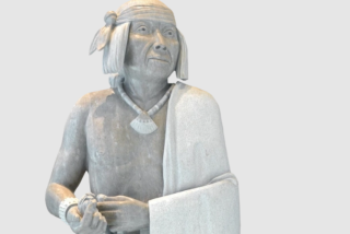 A statue of an Indigenous leader