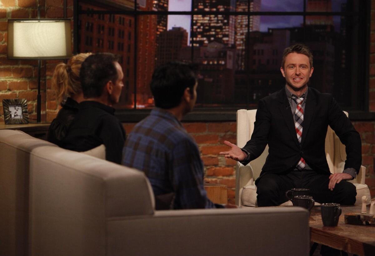 Chris Hardwick, right, host of "The Talking Dead," has been signed to host another fan show called "Talking Bad," which will air after the final eight episodes of AMC's hit series "Breaking Bad."