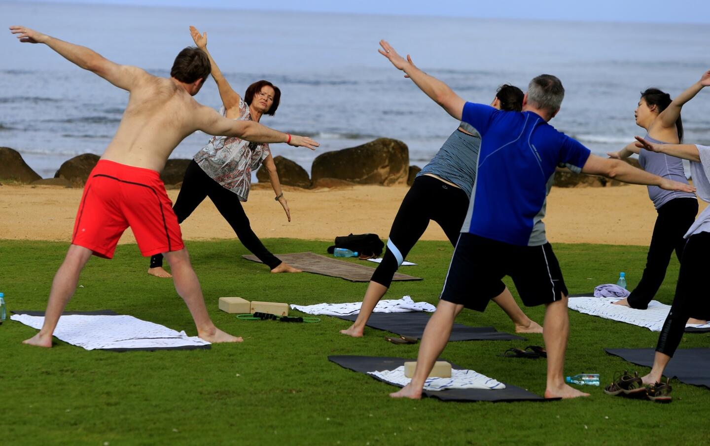 Yoga at the St. Regis Princeville resort