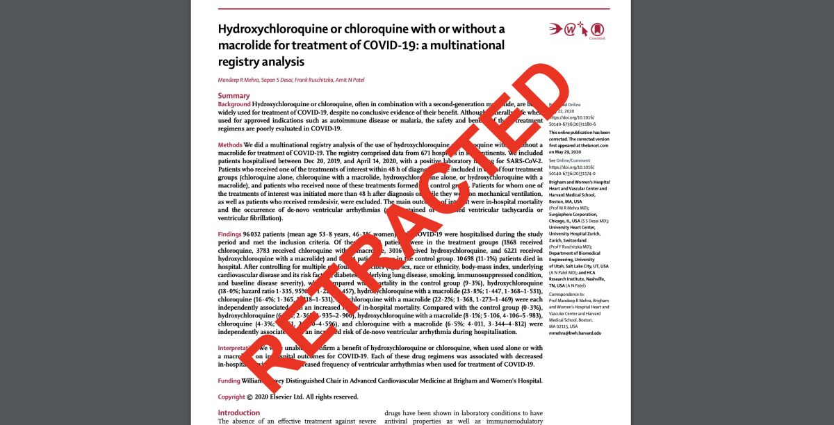 Hiltzik How a retracted coronavirus paper hurt research Los Angeles