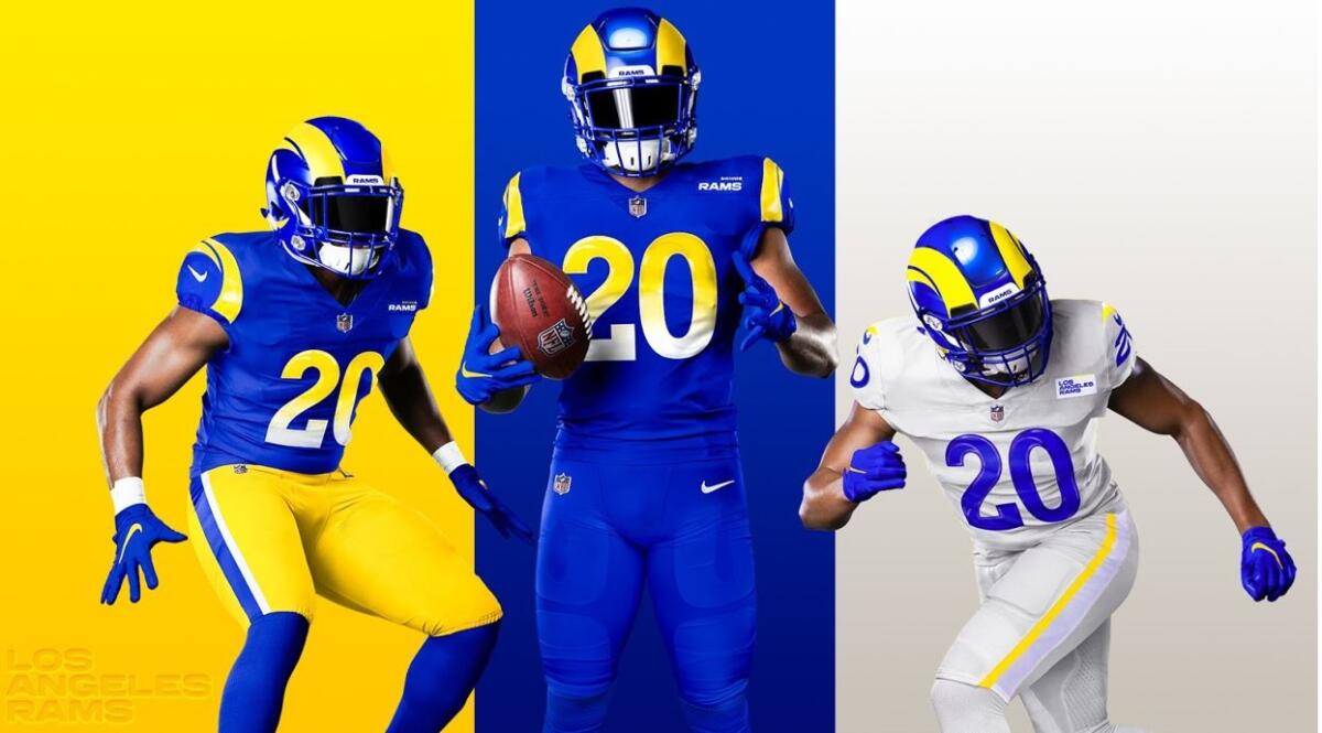 The LA Rams jersey schedule lighting up social media