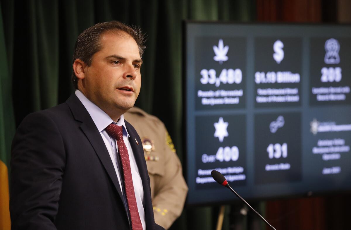 Rep. Mike Garcia speaks at a news conference