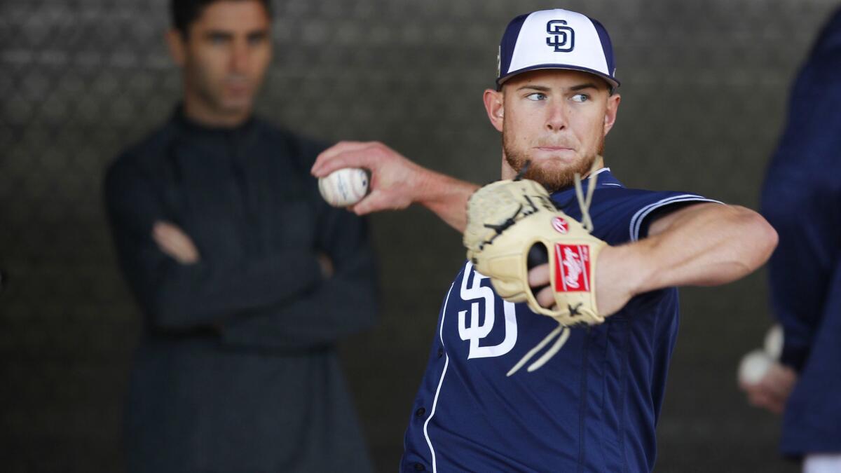 Padres' Colten Brewer knocked around in MLB debut - The San Diego  Union-Tribune
