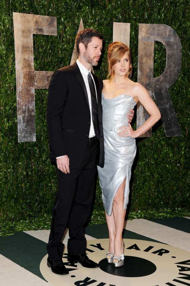 Actor Darren Le Gallo, left, and actress Amy Adams. Adams and Le Gallo are engaged.