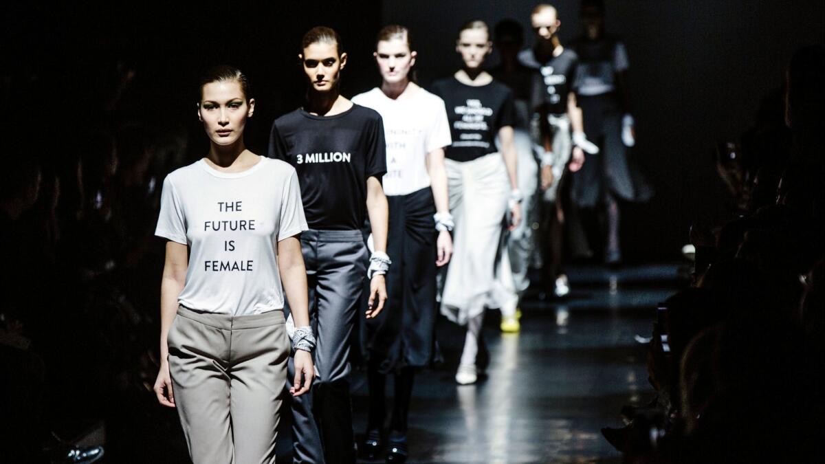 In this new era, politics is on trend on the runways at New York ...