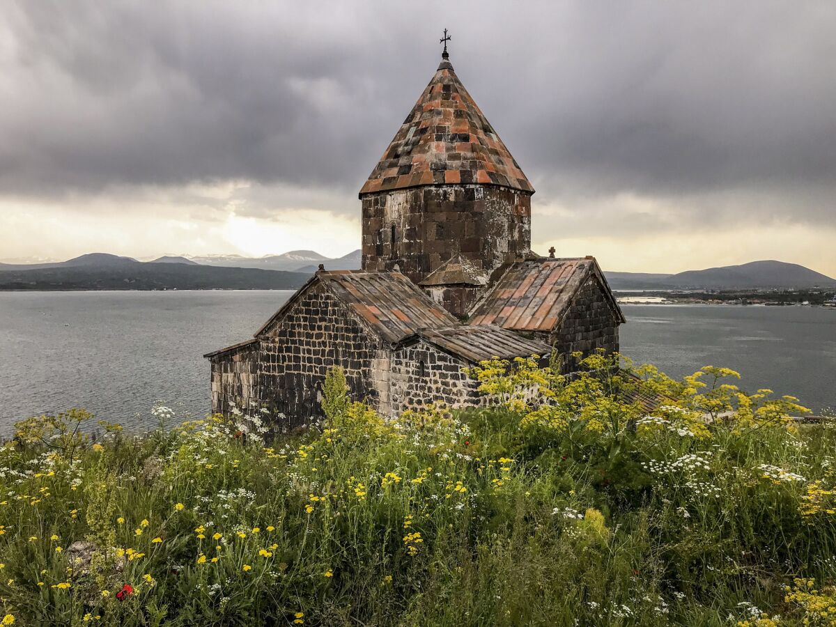 Sevanavank Monastery on Lake Sevan, consisting of two churches built in the 9th century, is one of the most visited sites in Armenia.