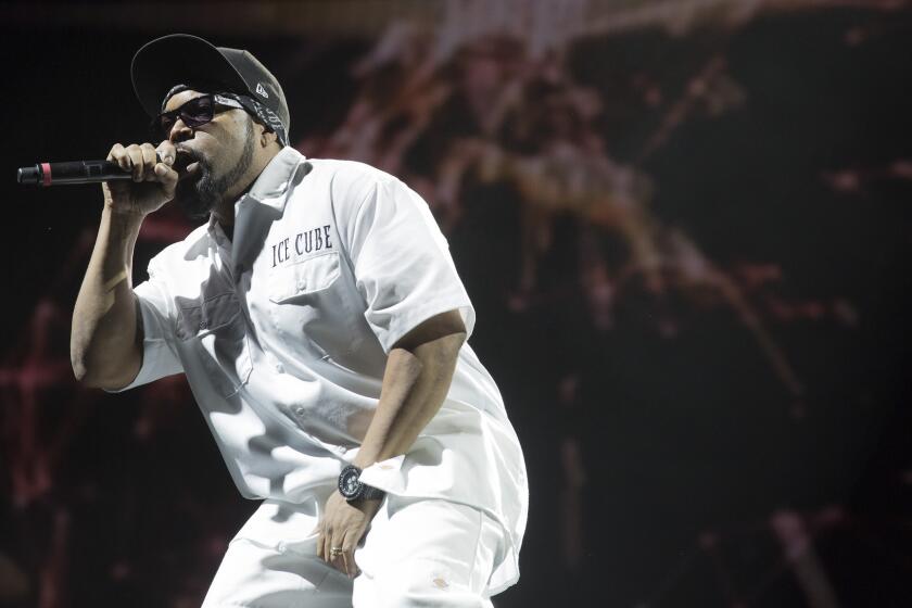 Ice Cube performs Saturday night at the Coachella Valley Music and Arts Festival in Indio.