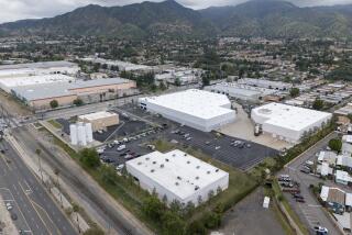 LOS ANGELES, CA- APRIL 04: Thieves made off with as much as $30 million in an Easter Sunday burglary from the Gardaworld building on Rexford Street in Sylmar. Published news reports said they entered through the roof. Photographed on Thursday, April 4, 2024. (Myung J. Chun / Los Angeles Times)