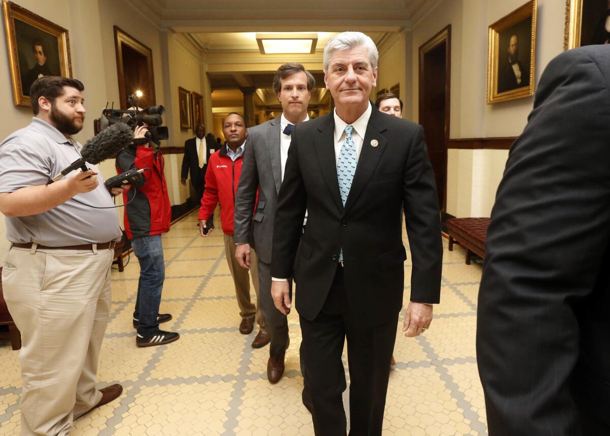 Republican Mississippi Gov. Phil Bryant said he was undecided whether he would sign House Bill 1523.