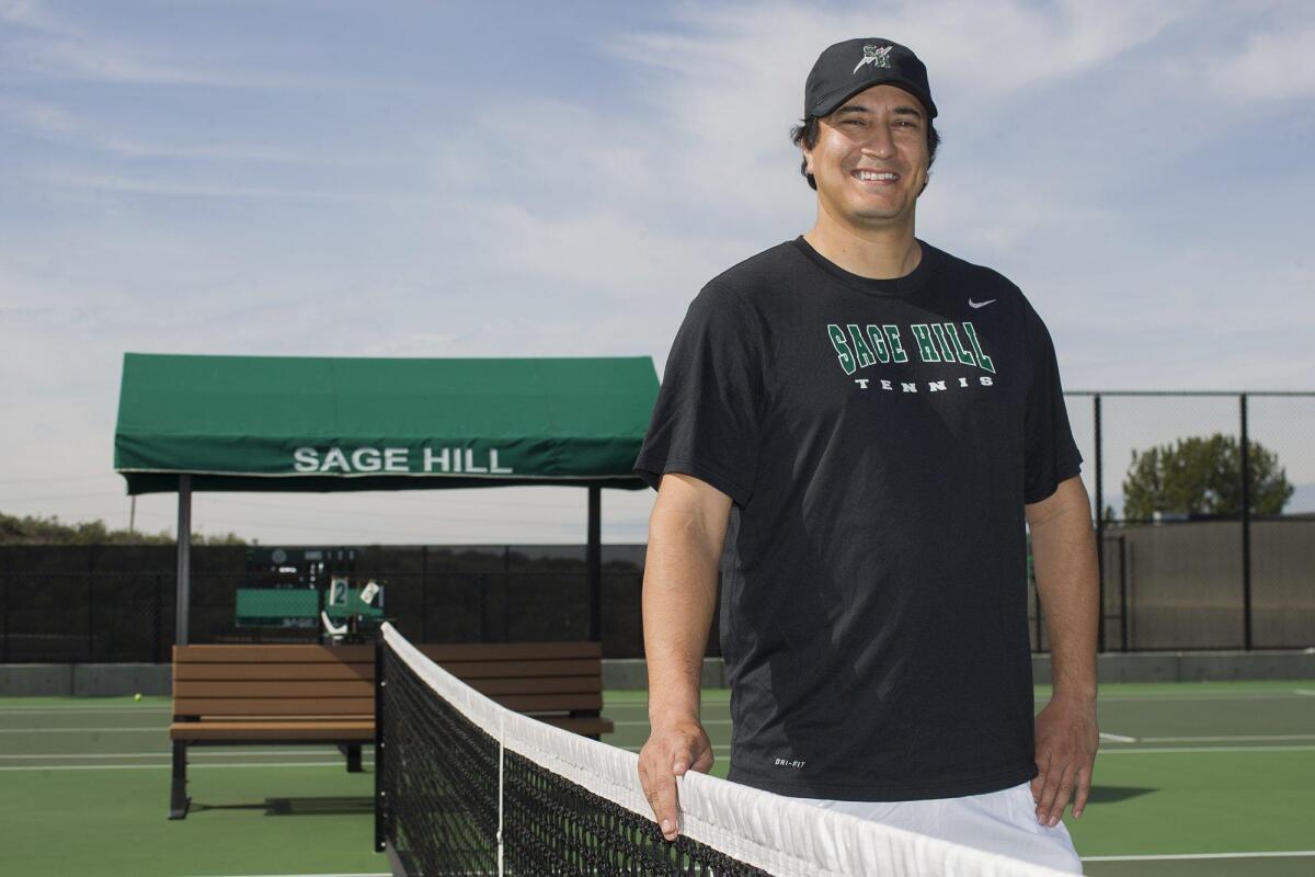 Sage Hill School boys’ tennis coach Zoran Korac starts his first year for the Lightning.