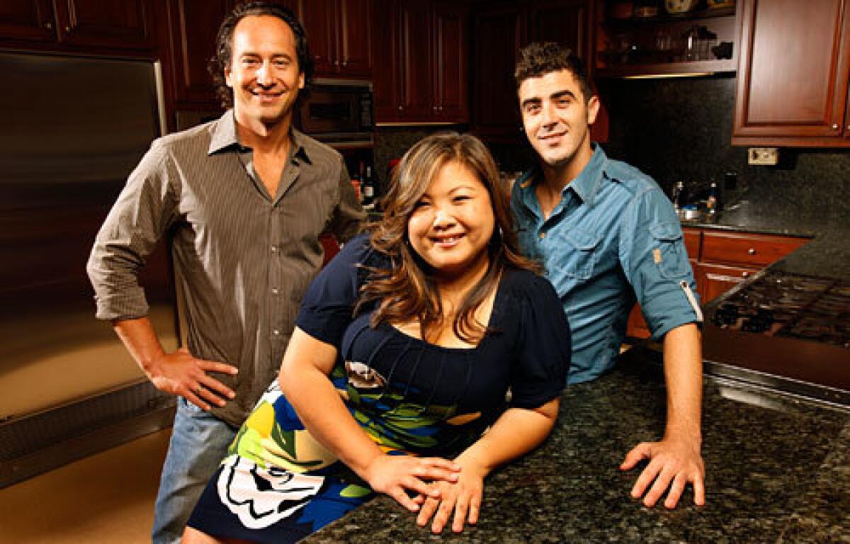 SEASON 5 GETS COOKING: L.A. is well-represented this time around with contestants Jeffrey Saad, left, Debbie Lee and Eddie Gilbert in the mix.