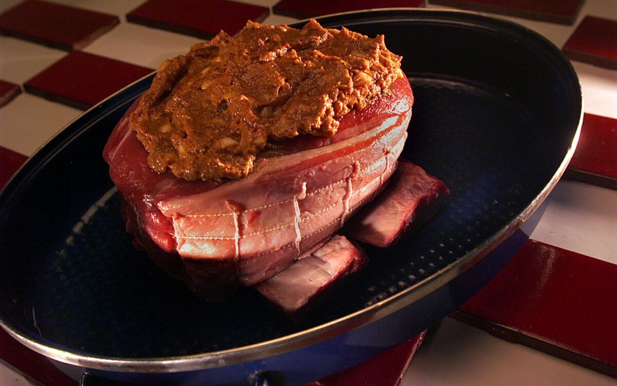 Mom's famous garlic cross rib roast