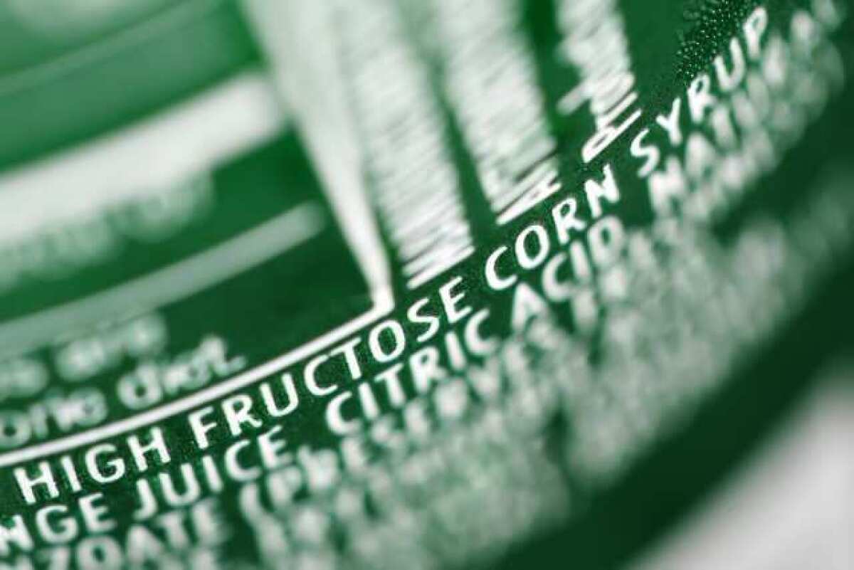 The nutrition label on a can of soda lists the ingredient high-fructose corn syrup. The Food and Drug Administration rejected the Corn Refiners Assn.'s bid to rename the sweetener "corn sugar."
