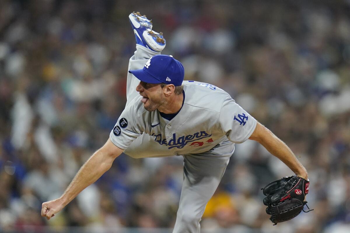 Max Scherzer's 10-strikeout Dodgers debut backed by four home runs