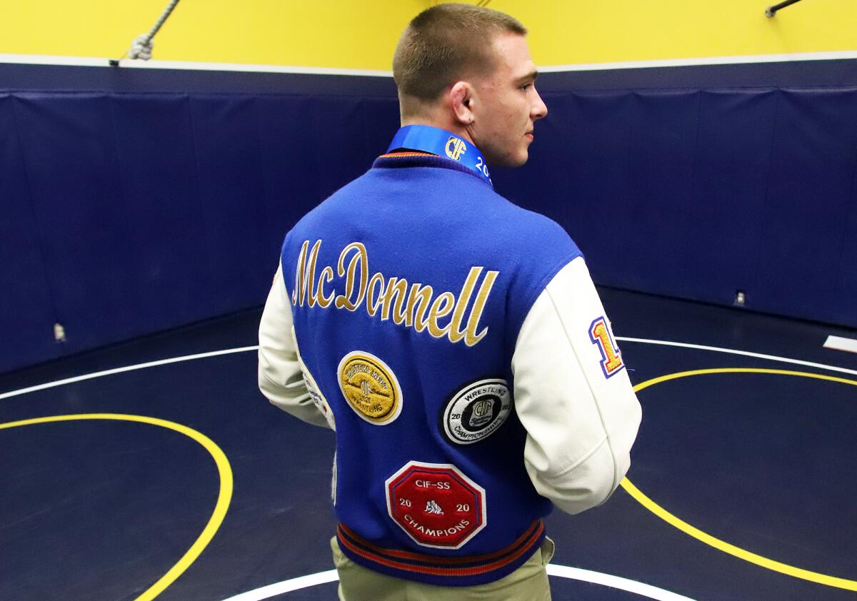 Fountain Valley's TJ McDonnell is the CIF State individual wrestling champion in the 182-pound weight class.