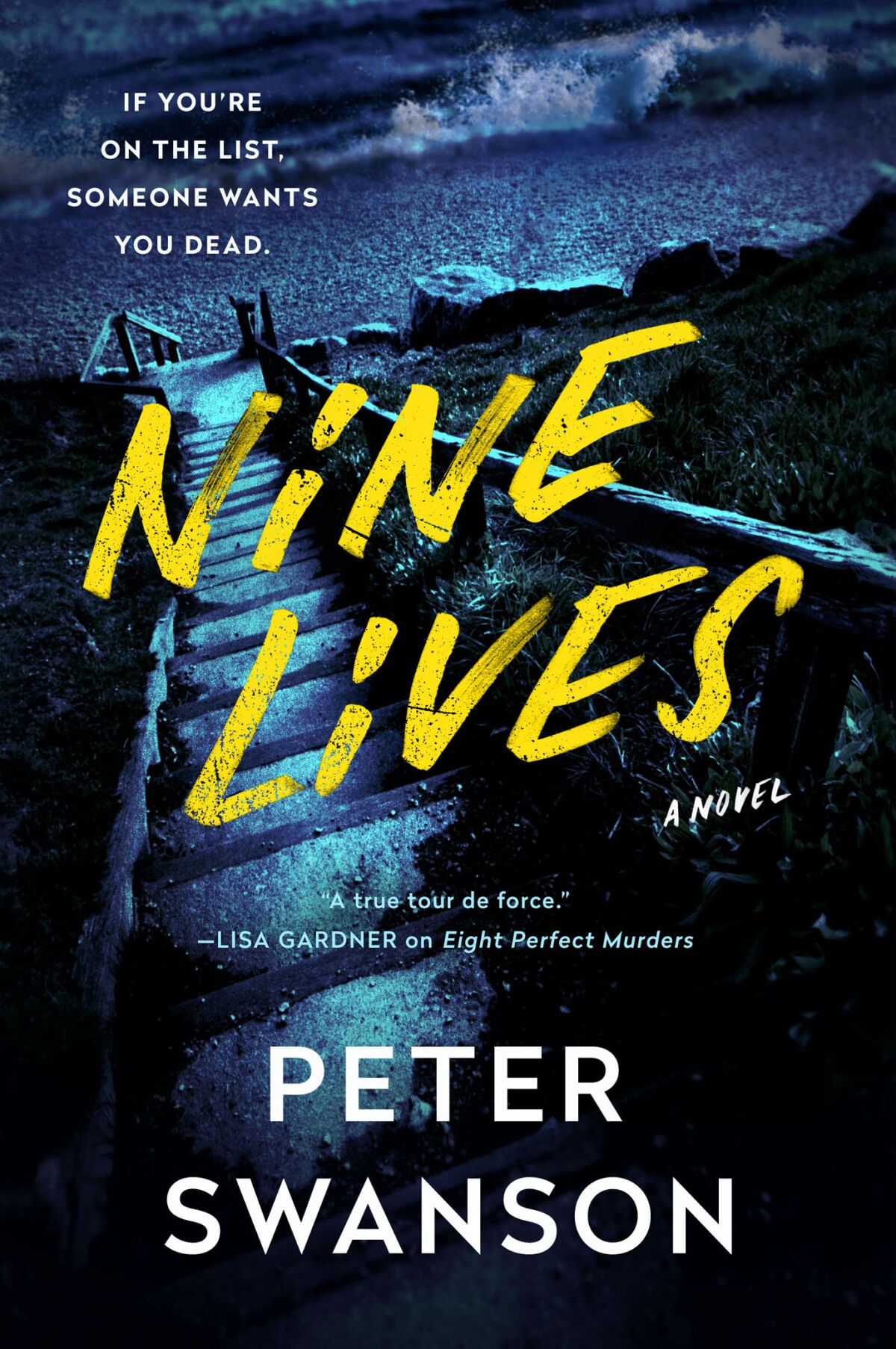 Book jacket for "Nine Lives" by Peter Swanson