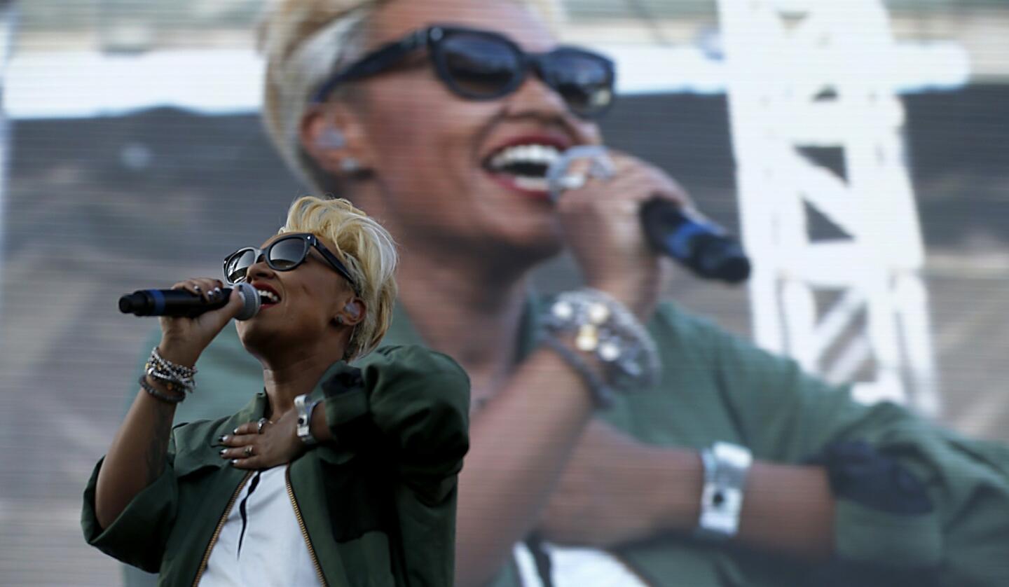 Emeli Sande performs at Wango Tango 2013 at the Home Depot Center in Carson.