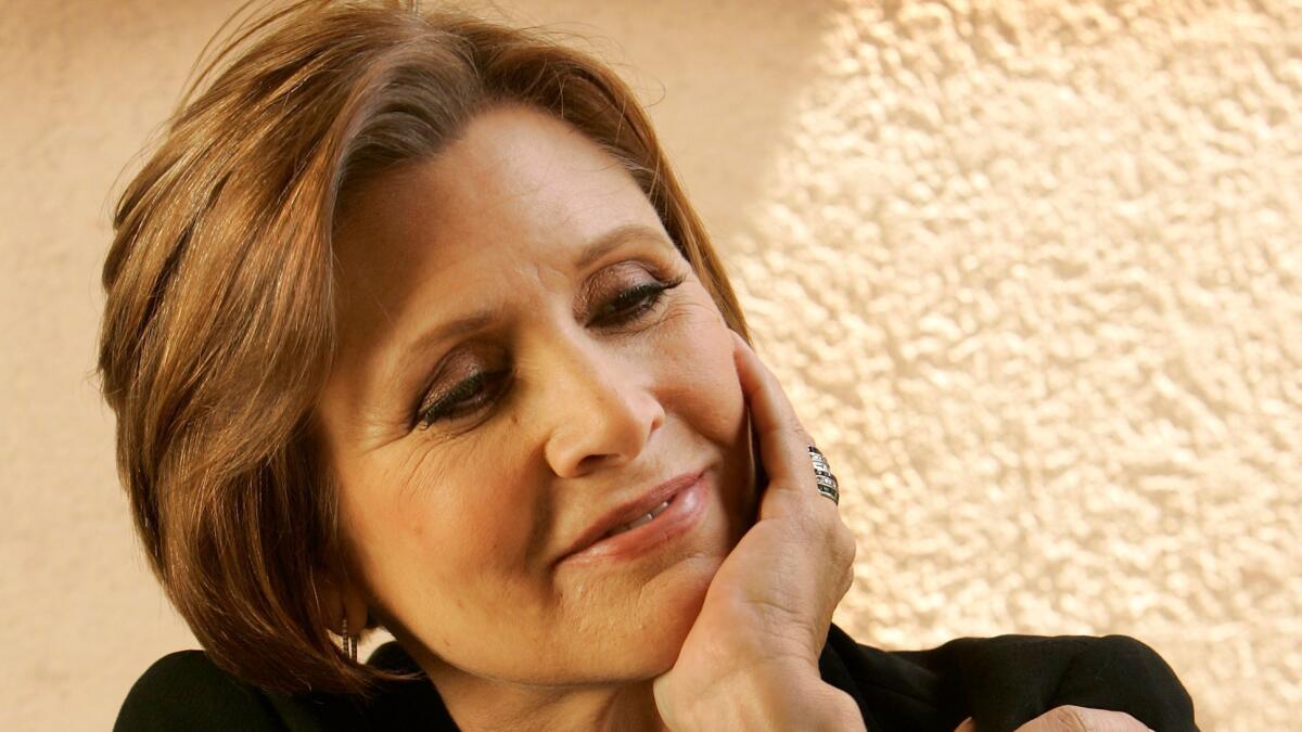 Actress Carrie Fisher, shown in 2007.