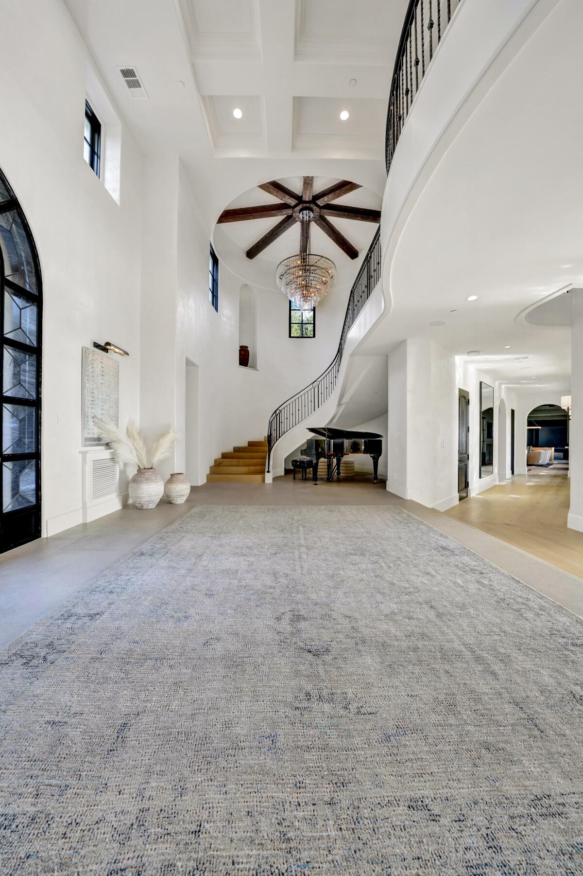 Pictured is the entryway for 1 Shoreridge, which is currently being listed at almost $40 million.