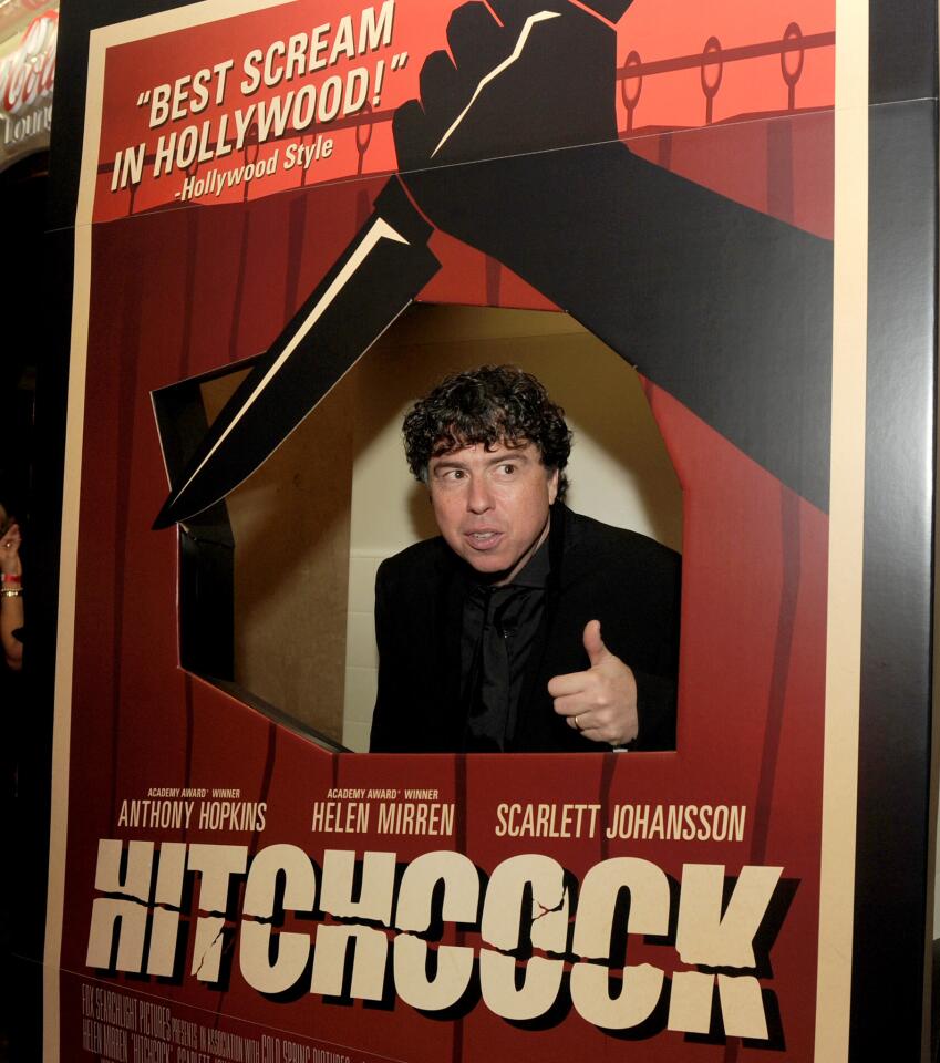 "Hitchcock" director Sacha Gervasi attends the premiere of his film, which is about the iconic director's relationship with his wife (played by Helen Mirren) during the making of "Psycho."