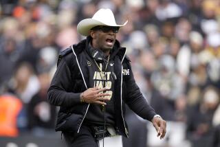 FILE - Colorado head coach Deion Sanders in the first half of the team's spring practice NCAA college football game.