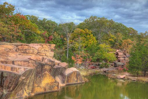 A photo of Elephant Rock State Park in Belleview, Missouri.