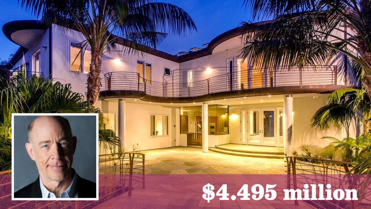 A Del Mar showplace owned by actor J.K. Simmons is for sale at $4.495 million.