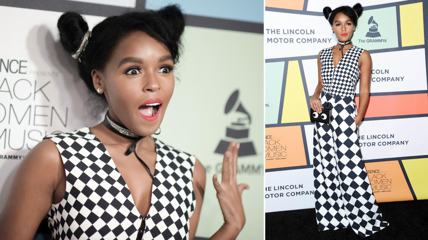 Janelle Monáe on the red carpet