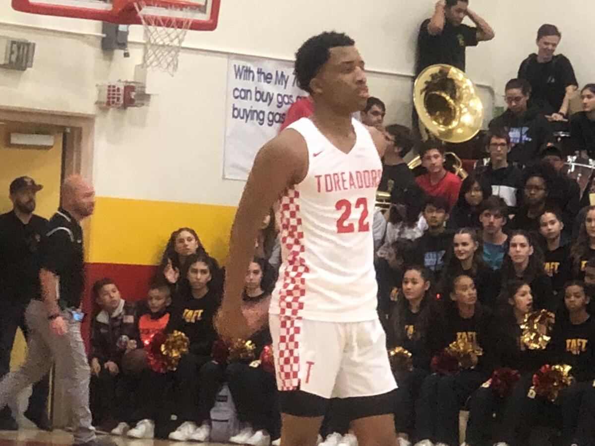 Sophomore Ramel Lloyd could be Taft's next top guard prospect. He scored 30 points on Friday night in the Toreadors' 69-50 win over El Camino Real.
