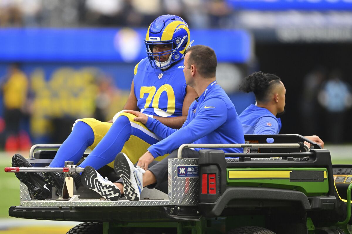 Rams seek Cam Akers trade Joe Noteboom has Achilles injury Los
