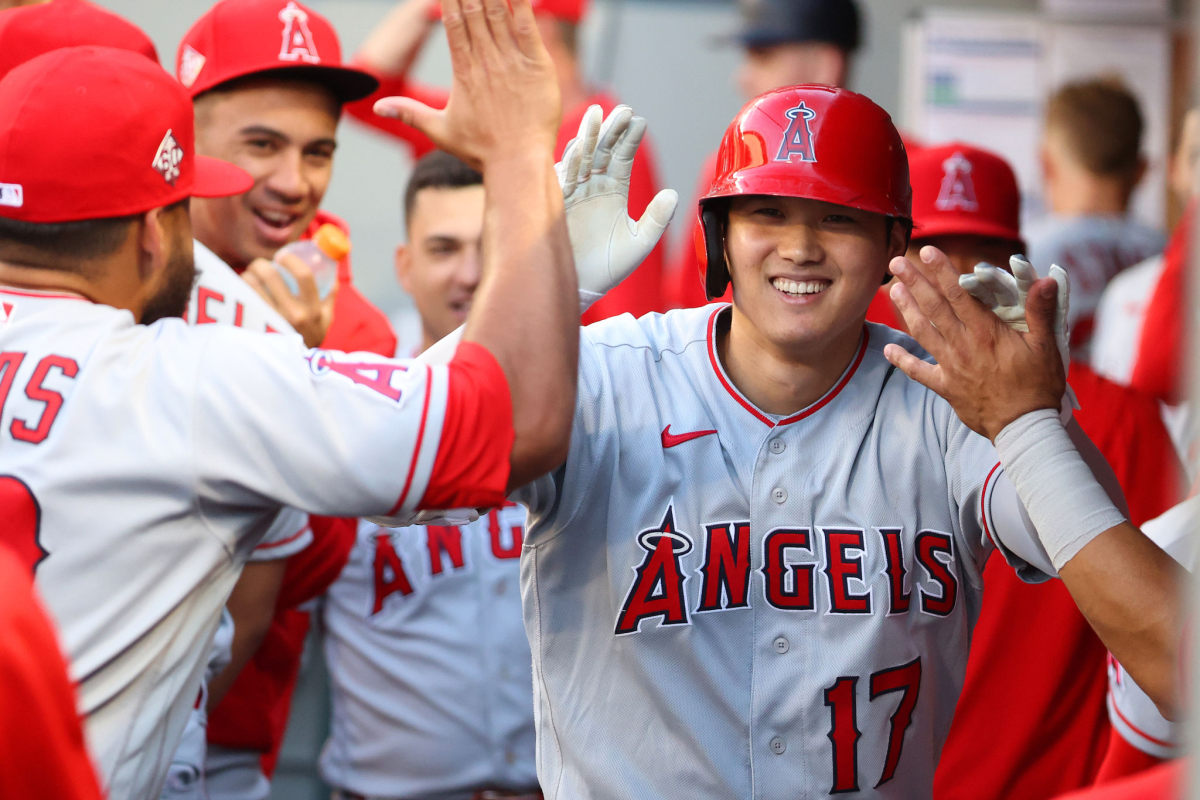 ) Shohei Otani Los Angeles Angels MLB Replica Uniform Number