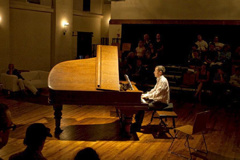 Pianist Scott Dunn plays Erik Satie's "Vexations" at the Miles Memorial Playhouse in Santa Monica.
