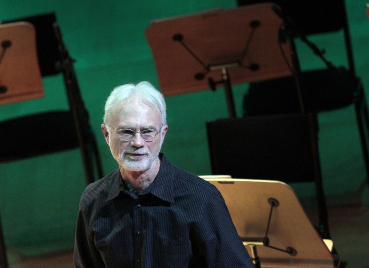 Composer John Adams at Walt Disney Concert Hall in 2013.