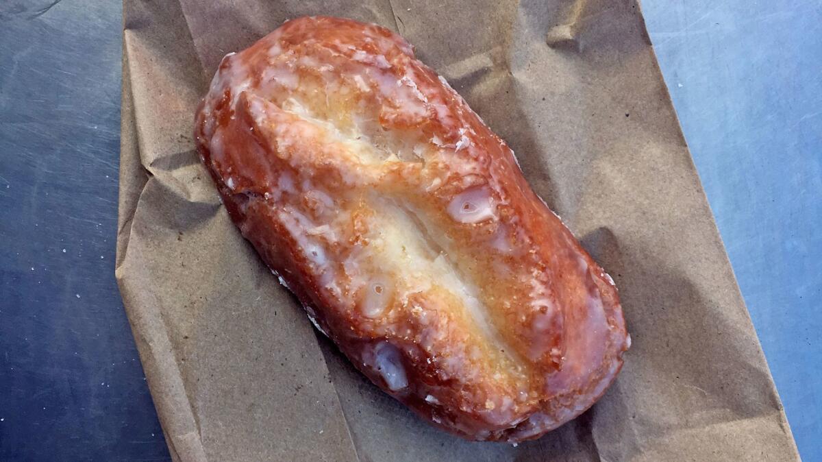 Buttermilk bar from Primo's Donuts. (Jenn Harris / Los Angeles Times)