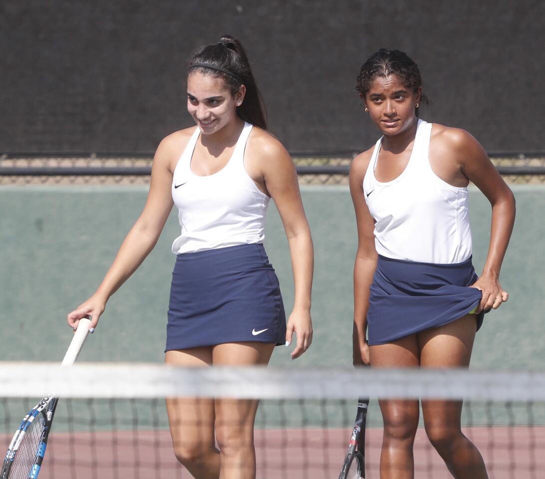 Photo Gallery: Pacific League girls' tennis at Burroughs High School