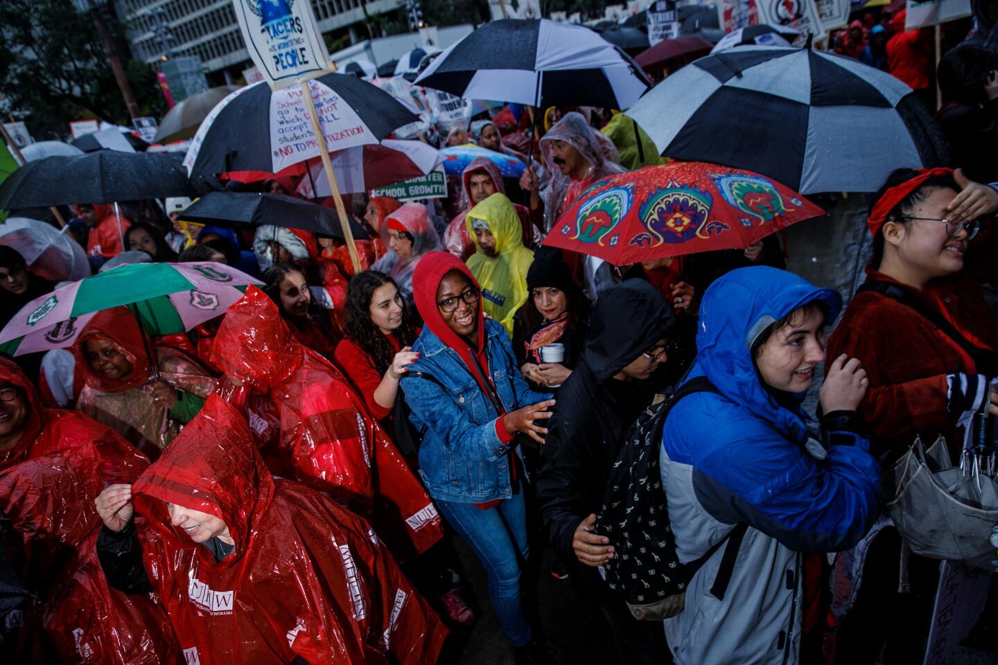 L.A. teachers go on strike