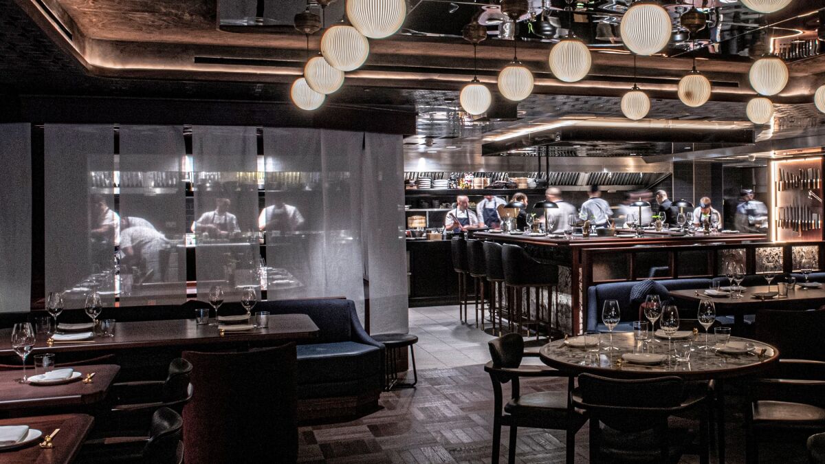 The open kitchen at Lucky Cat, a new Japanese restaurant from Gordon Ramsay coming to Las Vegas in 2020.