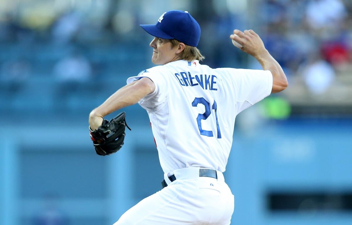 Zack Greinke gave up three earned runs on nine hits over seven innings Saturday against the New York Mets. Greinke (13-8) issued one walk while striking out four in the Dodgers' 7-4 win.