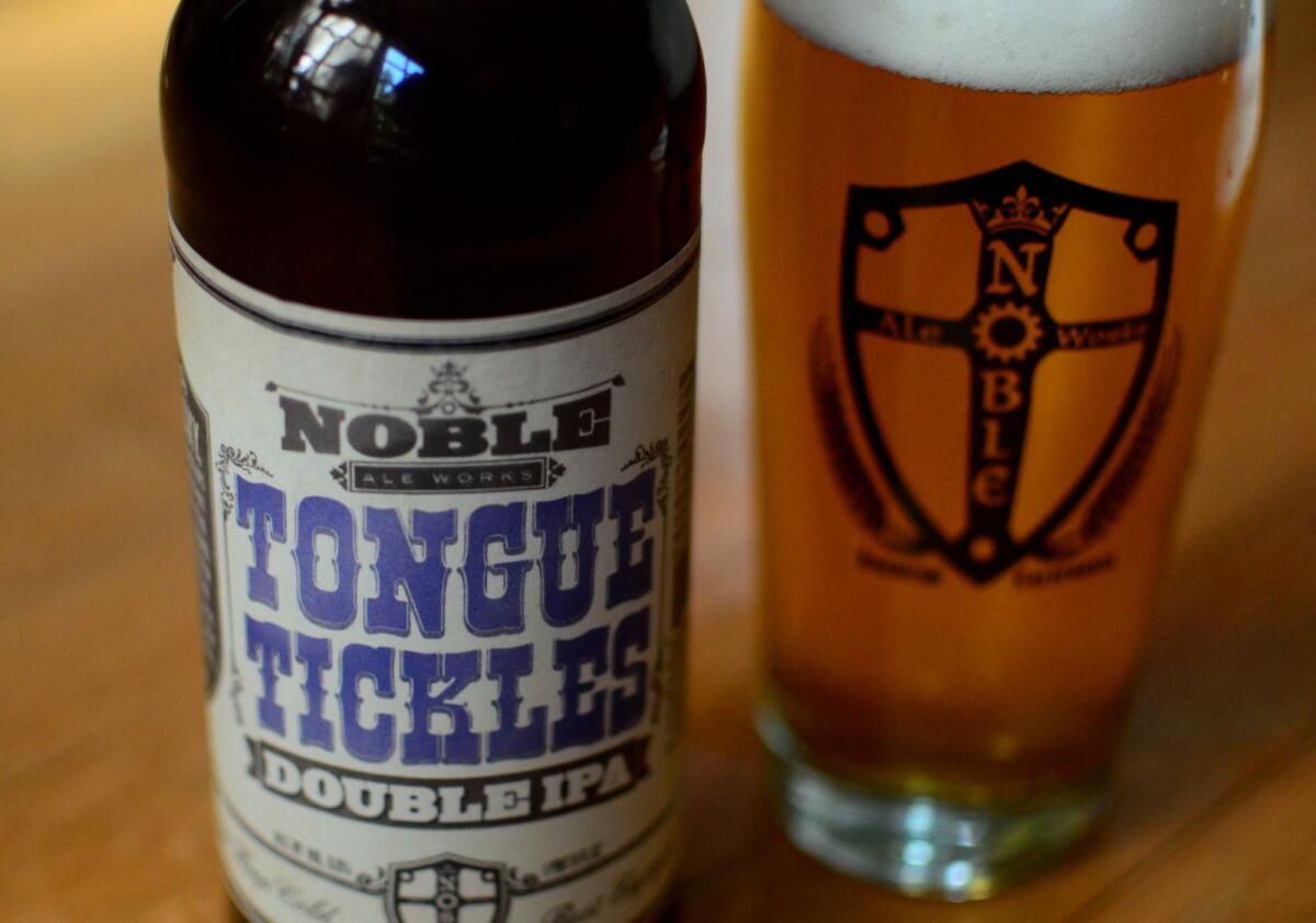 Find limited quantities of Noble Ale Works' bottles of Tongue Tickles at local retailers.