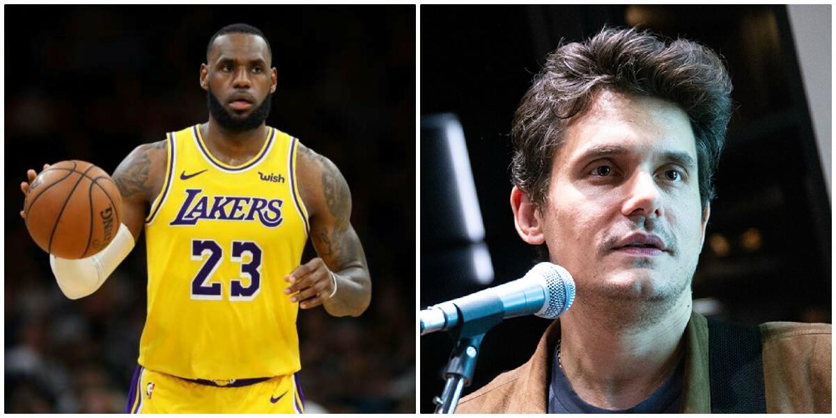 Both LeBron James, left, and John Mayer have praised the Calm app.